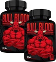ONL Bull Blood Testosteroon Booster - High Potency Mees, mis suurendab testosterooni lisandit vastupidavusele ja vastupidavusele - Test Booster Maca Juur, Horny Goat Weed & Tongkat Ali - 120 kapslit (2-Pack)