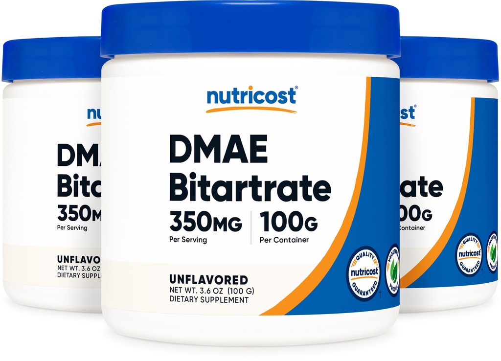 Puhas DMAE-Bitartrate pulber 100G (3 pudelit)
