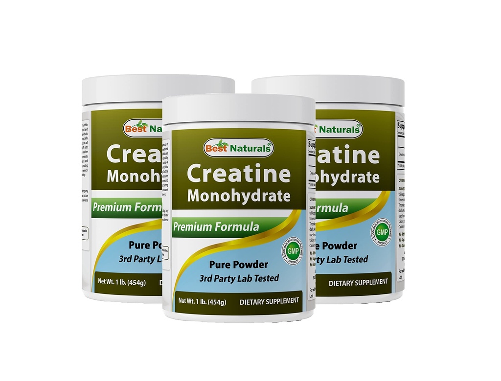 Parim looduslik kreatiini monohüdraat 1 Lb puhas pulber (1 LB (3. pakk))