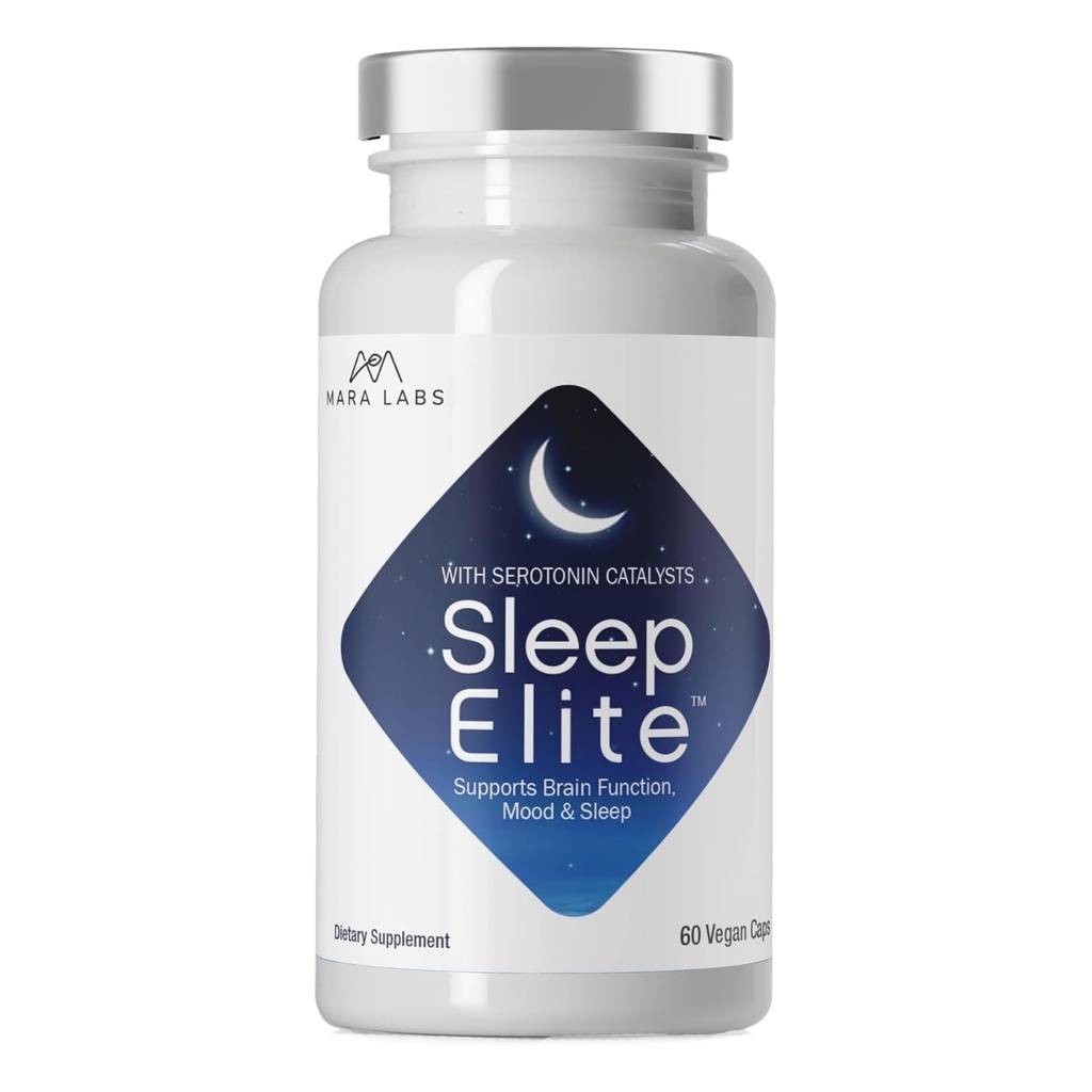 Mara Labs SleepElite toetab aju funktsiooni, meeleolu ja und | serotoniini katalüsaatoritega | 30 teenust