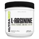 NutraBio L-arginiini täiendus, 750 mg lämmastikoksiidi prekursor, toetab verevoolu, veresoonte tervist ja lihaste kasvu, 250 g