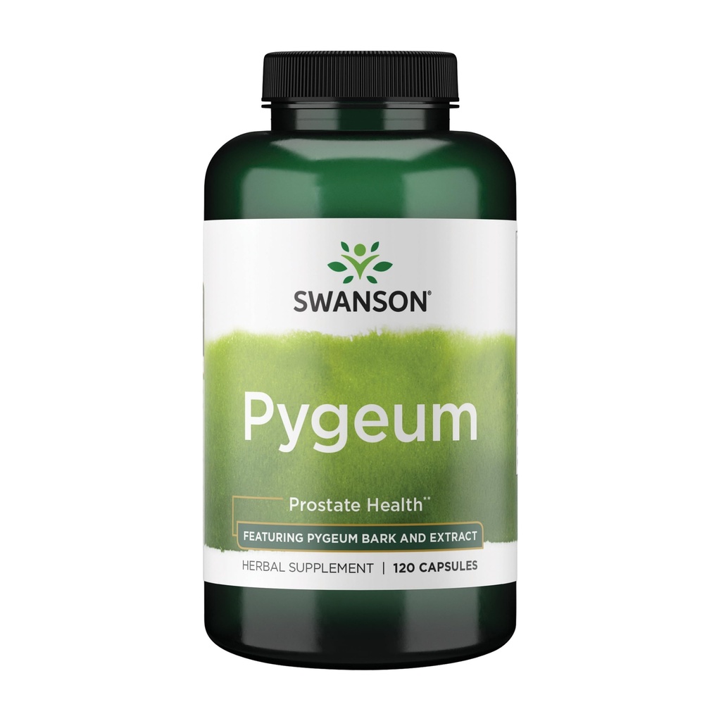 Swanson Pygeum - 400 mg taimseid toidulisandeid meeste eesnäärme tervise jaoks - toetab põie ja kuseteede tervist - 120 kapslit