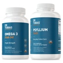 Dr Tobias Omega 3 Kalaõli Ja Psyllium Igapäevased täiendused Südame, Aju Ja Immuunsüsteemi Toetamiseks, Tervislik Soole Liikumine Toetab Psyllium Husk Kapsleid