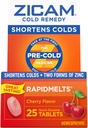 Zicam Cold Remedy Tsink RapidMelts, Kirsimaitse, Homöopaatiline, Külma Lühendamise Meditsiin, Lühendab Külma Kestust, 25 Loe artiklit (2. pakk)