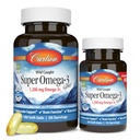 Carlson - Super Omega-3 Gems, 1200 mg Omega-3 rasvhapped EPA ja DHA-ga, looduslikult püütud Norra toidulisand, jätkusuutlikult hangitud kalaõli kapslid, Omega 3 toidulisandid, 100 + 30 Softgels