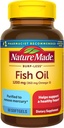 Loodus Made Burp Vähem kalaõli Omega 3 toidulisandeid, 1200 mg Softgels, EPA DHA Omega 3 kalaõli toidulisandeid tervisliku südame toetamiseks, 60 Softgels, 30 päeva pakkumine