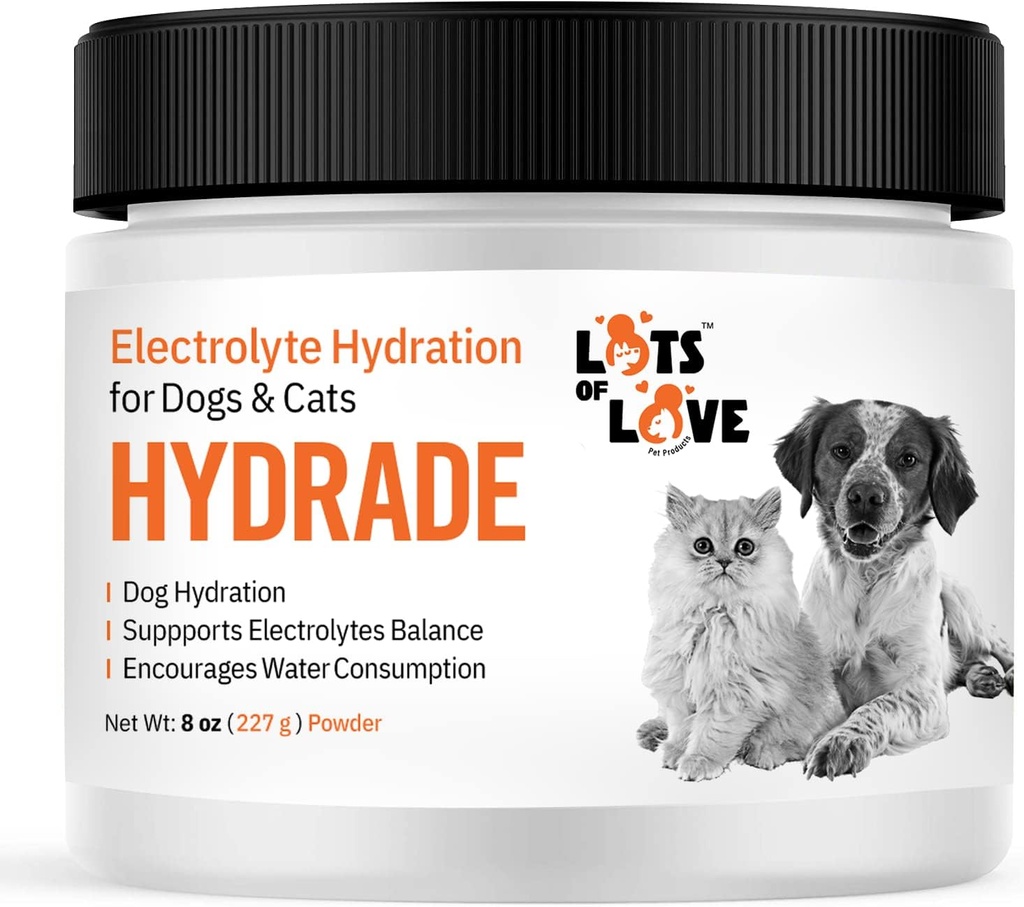 Hüdraadipulber - elektrolüüdid koerte ja kasside dehüdratsiooniks - Hüdratsioon koertele ja kassidele - palju lemmiklooma tooteid (8 Oz)
