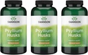 Swanson Psyllium Husk Dieet Fiber Supplement 610 mg 300 kapslid - (3 pakendit)