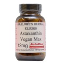 Barlowe Taimsed Eliksirid Astaksantiini Toidulisandid | AstaReal Astaxanthin Vegan Max 12mg | 60 Veggie kapslid | Astaxantina
