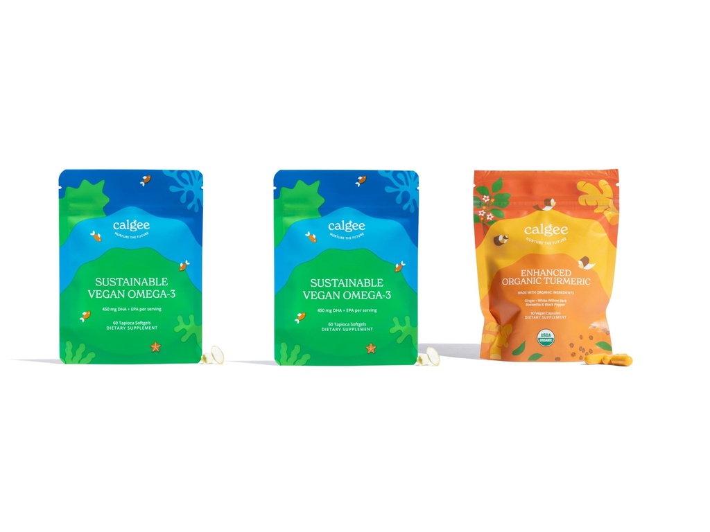 Vegan Omega-3 2-Pack + USDA orgaaniline kurkum
