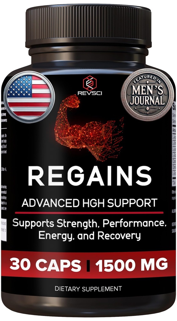 HGH täiendused meestele ja naistele - Regains Starter Pack, Natural Anabolic lihaste kasvuhormooni meestele, lihaste ehitaja meestele, lihaste taastamise täiendada, 30 valgu pillid
