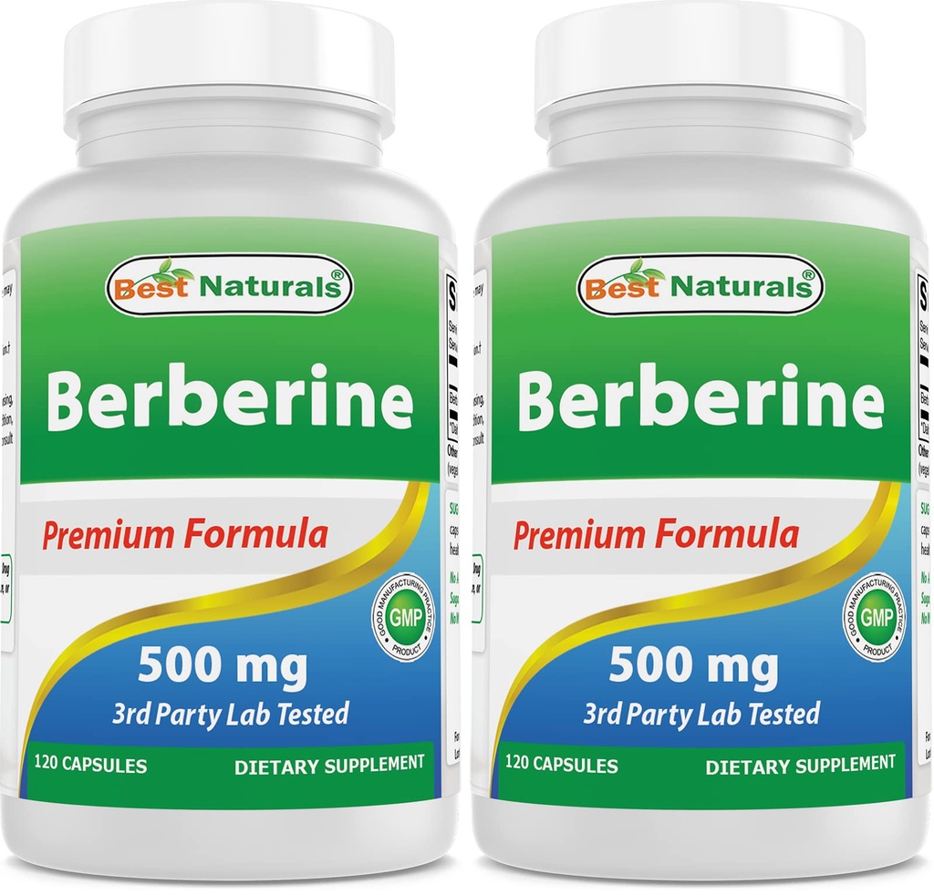 Parimad looduslikud berberiin 500mg 120 kapslit - toetab immuunfunktsiooni, südame-veresoonkonna ja seedetrakti funktsiooni (120 loendit (2. pakk))
