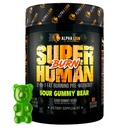 ALPHA LION Superhuman Burn - 2 in 1 Metabolism Booster Pre Workout ja termogeenne rasvapõletaja meestele - isu vähendav ja kaalulangus täiendada (21 Servings, Hapu Kummikaru)