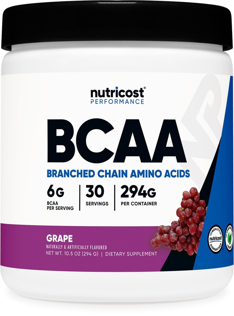 Nutricost BCAA pulber (Viin, 30 serveerimist) - optimaalne 2: 1: 1 suhe, taimetoitlane, mitte-GMO