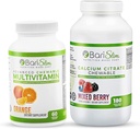 BariSlim Bariatric Kaltsium tsitraat & Advanced närimistable multivitamiinid - Bariatric Vitamiin ja täiendus post bariaatrilise kirurgia sealhulgas mao möödavoolu ja mao varrukas