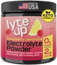 Nutriana Keto Elektrolüüdid Pulber No Sugar - Zero Carb & Zero Calorie Elektrolüütide Joogi Segu - Suhkruvabad Elektrolüüdid Hüdratsioonipulber - Paastumine Elektrolüüdid Vaarika Lemonaadi Maitse