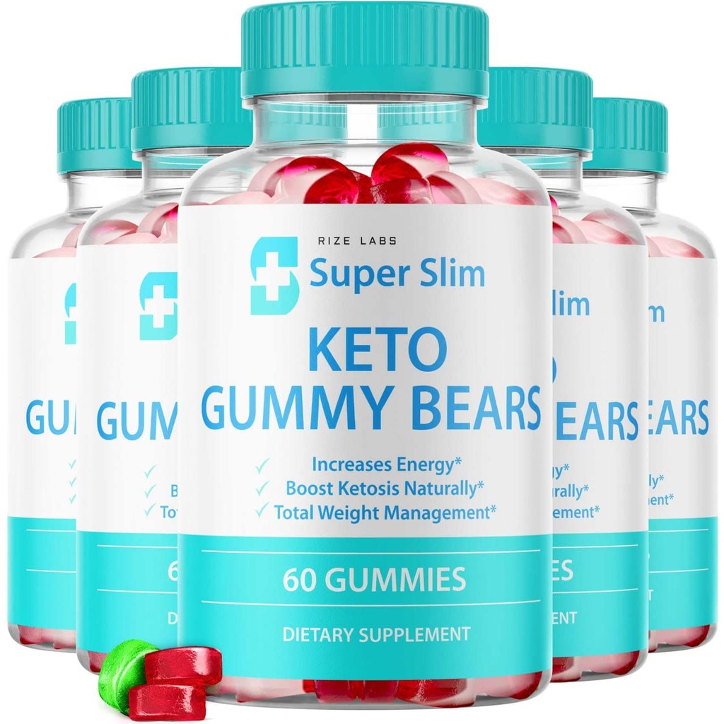 rize labs (5 Pack) Super Slim Keto Gummy Bears Super Slim Keto Gummies (300 Gummies)