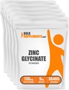 BulkSupplements.com Tsink Glycinate Powder - Tsink Supplement, Mineral Supplement for Immune Support - Gluteenivaba, 130mg per Serving, 5kg (11 naela) (Pack of 5)