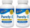 PÕHJA-AMEERIKA HERB & Vürts Purely-E - 60 kapslit, pakend 2 - toetab tervislikke juukseid, nahka ja küüneid - päevalilleõlist, kõrvitsaseemnetest ja Aafrika punasest palmiõlist - mitte-GMO - 120 kokku