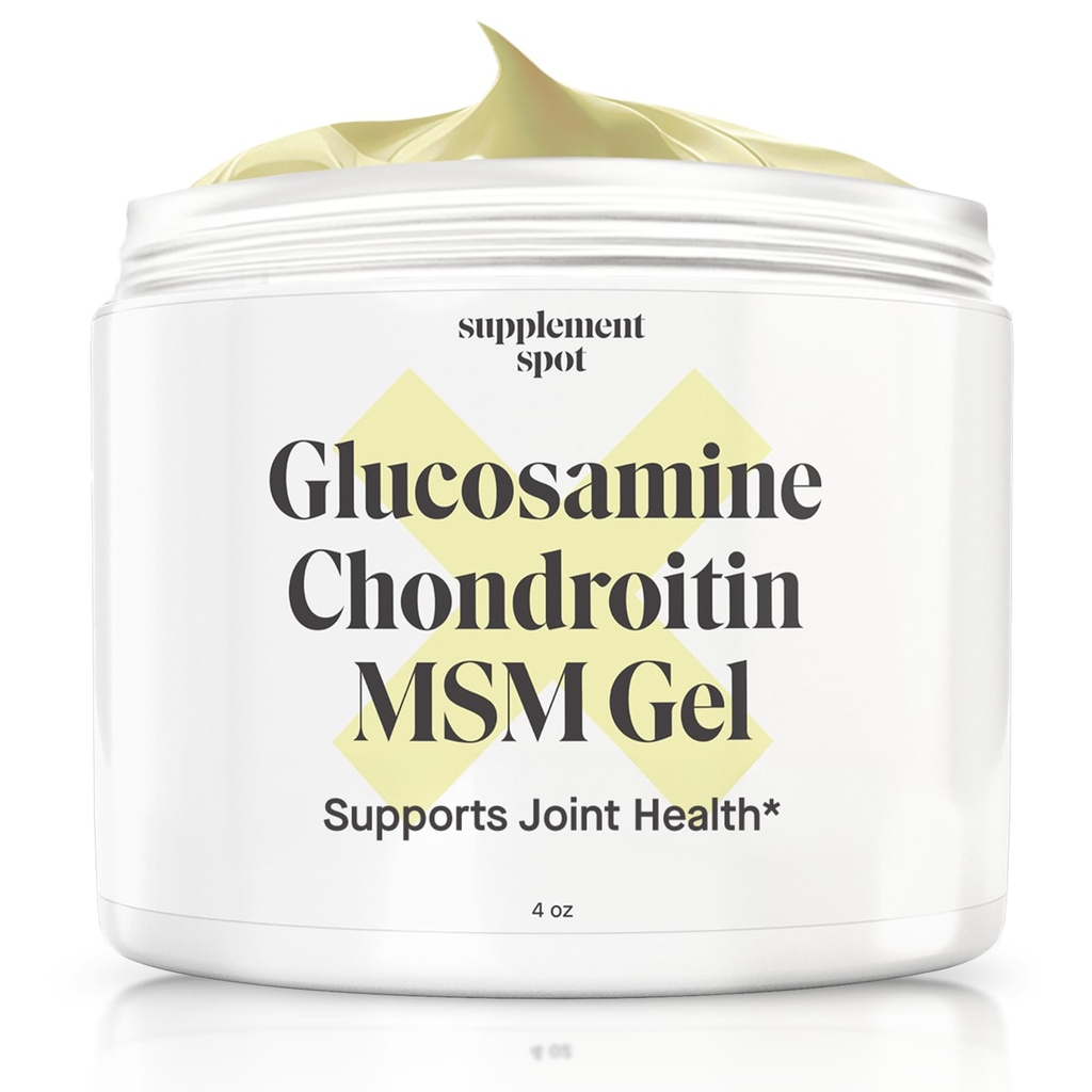 Glükoosamiin Chondroitin MSM Gel (4 oz) - koos Glükosamiini, kondroitiin, MSM ja Bromelain toetada ühist tervist - naistele ja meestele (90 päeva pakkumine)