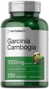 Horbaach Garcinia cambogia ekstrakti tabletid | 1000mg | 250 kapslit | Taimne ekstrakti täiendada | Non-GMO, Gluteenivaba