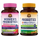 Vitalitowni probiootiline komplekt (2. pakk) | Naiste probiootikumid 120 miljardit (punkt 1) ja probiootikumid 60 miljardit (punkt 2) | Kõlblik stabiilne | Seedetrakt ja naiste tervis | 30 serveerimist iga