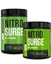 Jacked Factory NITROSURGE Pre Workout Supplement - Energiatugevdaja, Kiirtugevdus Kasum, Selge Fookus Ja Intensiivsed Pumpad - NO Booster & Powerful Preworkout Energy Powder - 90 Servings, Blue Vaarika