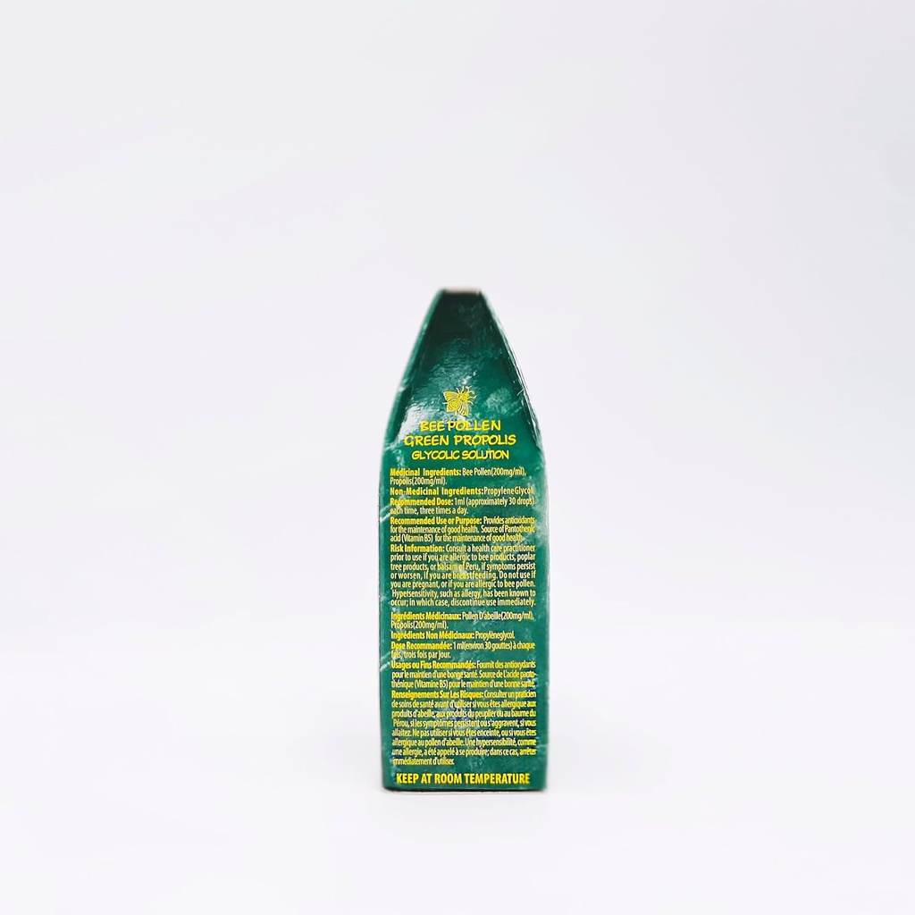 Ametlik turustaja - 1 pudel Apiario Silvestre Bee Pollen & Brasiilia Green Bee Propolis Vedel - Glükoolne ekstrakt-Non Alkohoolne, vahavaba, suhkruvaba