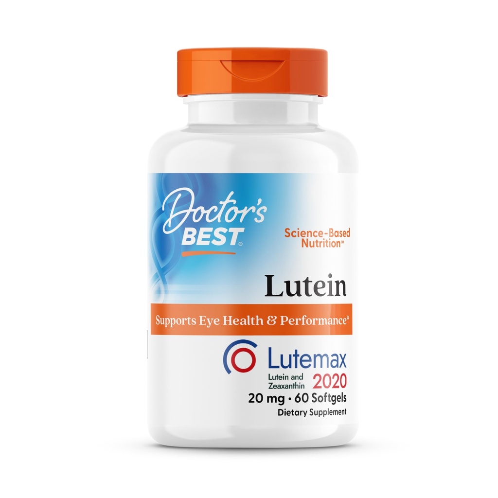 Arstid Parim Luteiin, Toetab Silmade Tervist Ja Tulemuslikkust, Mitte-GMO, Gluteenivaba, 20 mg, 60 Softgels