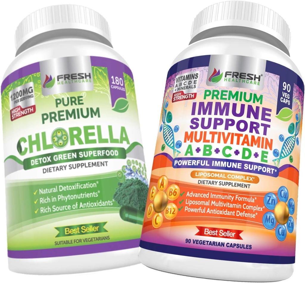 VÄRSKED TERVISHOID Klorella ja immuunsuse tugi multivitamiinid