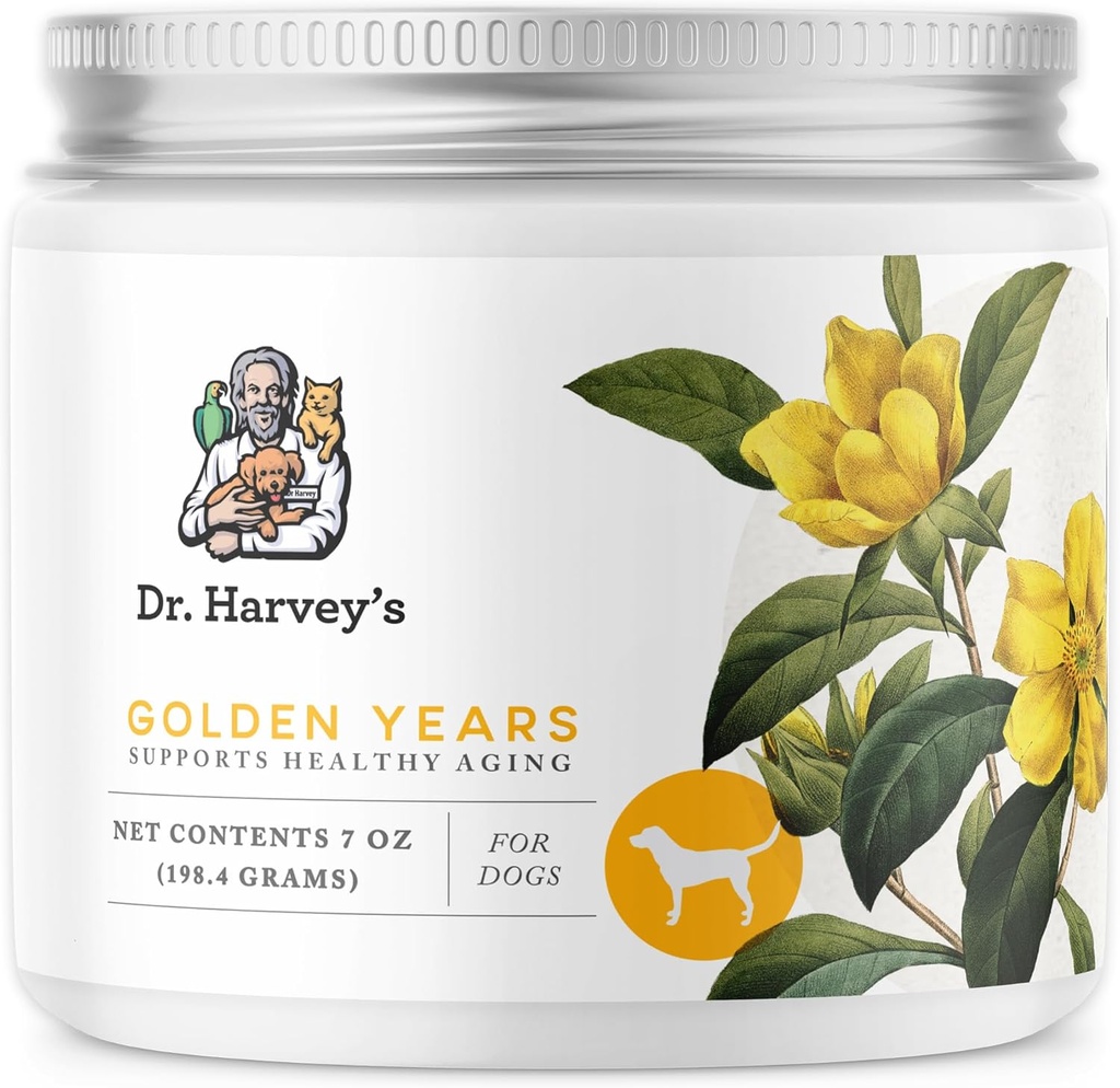 Dr Harvey kuldsed aastad Geriaatrilised taimsed toidulisandid vanematele koertele, 7 Oz