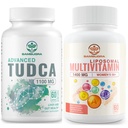 TUDCA täiendused 1100mg ja liposomaalne 33-in-1 multivitamiini lisand, kõrge biosaadavuse lisand, terviklik tervisetoetus (2. pak)
