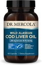 Dr. Mercola Cod Maksaõli, 1300 mg per Serving, 30 Servings (60 kapslit), toidulisand, toetab aju, luu ja liigeste tervist, mitte-GMO, MSC sertifitseeritud