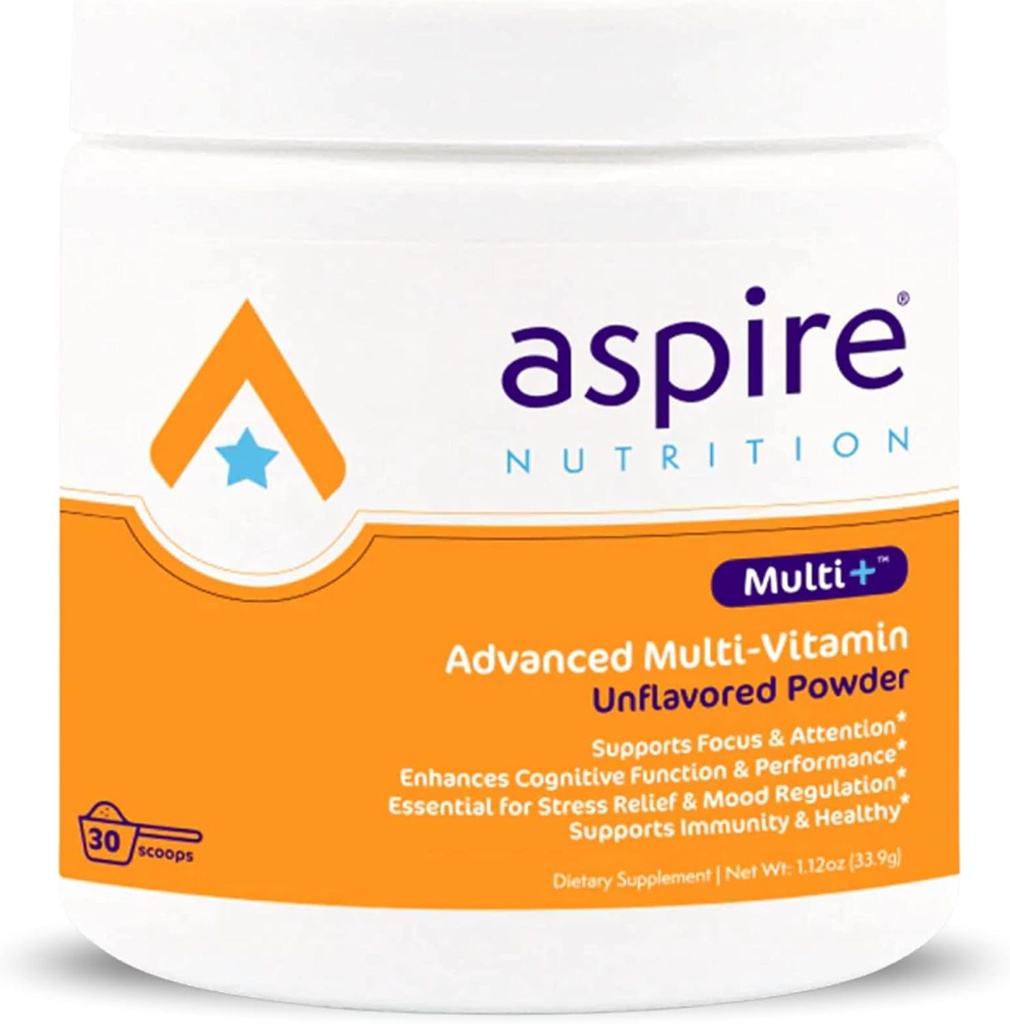 Aspire Multi+TM Advanced Multivitamiin lastele, meestele ja naistele (maitsestamata pulber)