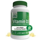 Tervis Thru Toitumine Vitamiin D3 10 000iu 360 Mini Softgels maksimaalse kasu aasta pakkumine | 250mcg Kolekaltsiferool | 3. osapoole testitud | Mitte-GMO USP Grade in Organic EVOO | Immun Health Support