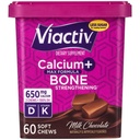 Viactiv Kaltsium + Vitamiin D3 Täiendus Pehmed närid, piimašokolaad, 60 närimist - Kaltsium Toidulisandi Luude Tervis