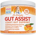 Arst Danielle Gut Assist - Leaky Gut Repair Supplement Pulber - Glutamiin, Arabinogalactan, Lagrice Root - Toetab IBS, kõrvetised, Bloating, gaas, kõhukinnisus, SIBO alates, Orange Maitse
