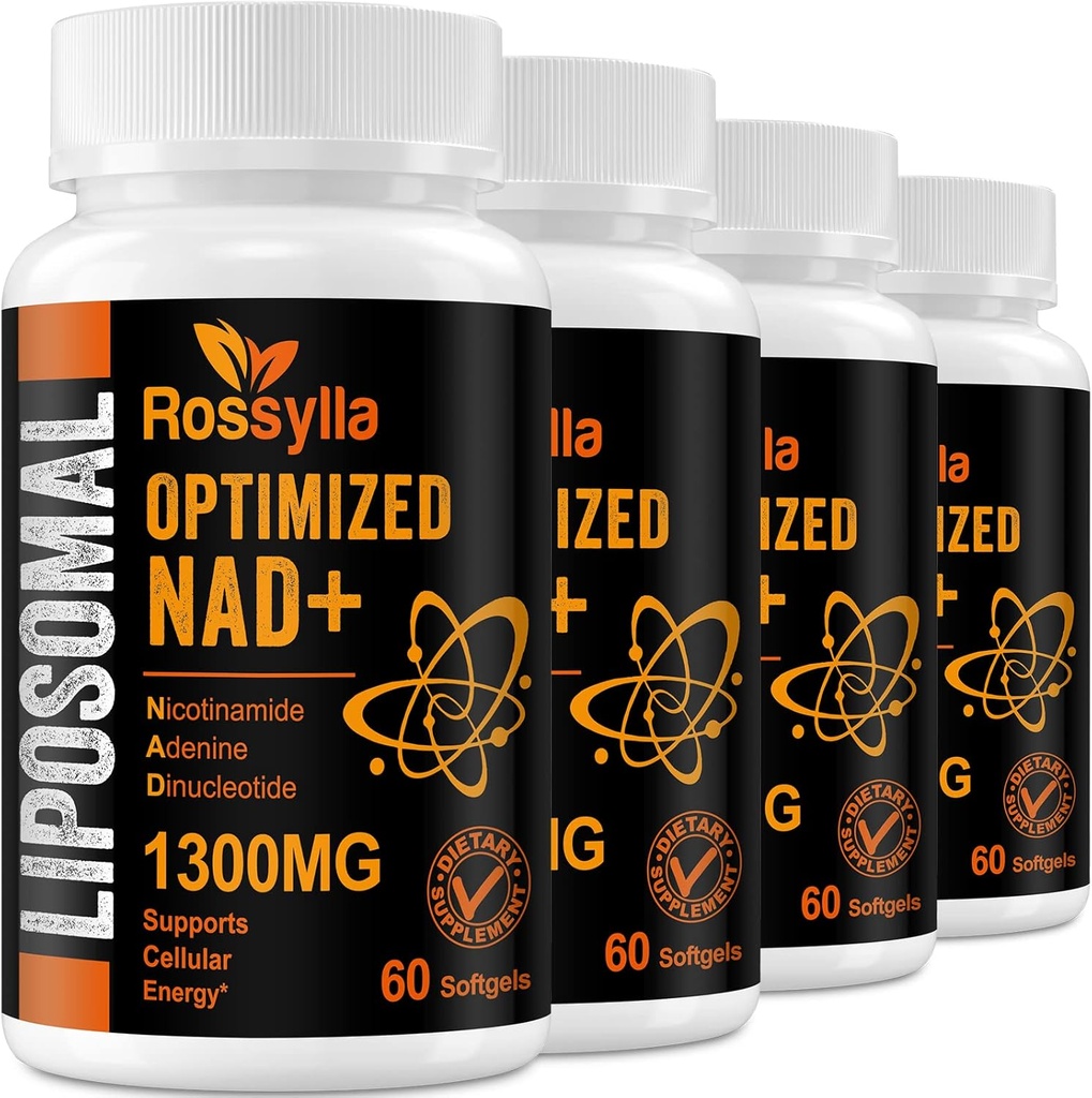 1300 MG Liposomal NAD+ Supplement | Kõrgeim imendumine | Purest NAD Supplemet to Boost NAD+ Efektiivselt | NAD+ suurendamine Vananemiskahjustus, rakuenergia, pikaealisus | 240 loend