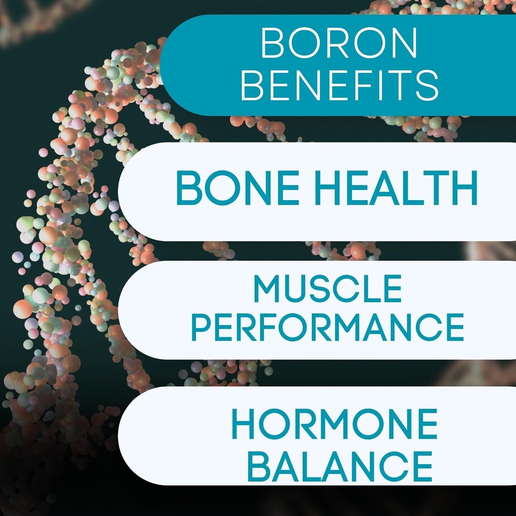 Boor Mineral Supplement - 30mg | 60 Count | Trace Minerals keha vajab säilitada optimaalse tervise ja heaolu.