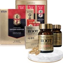 Korea punane ženšenn ekstrakt 3000mg ja kapslid Bundle - Saponin Hanppuri + Juure originaal - Natural Energy Supplements immuunsuse toetamine, stressi leevendamine, fookus ja vaimne selgus Ginsenoside Rg3