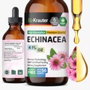 BIO KRAUTER Echinacea tilgad - looduslik immuunsuse tugi - Echinacea tinktuuri lisand - Vegan, alkohol ja suhkruvabad tilgad - 4 Fl.Oz.