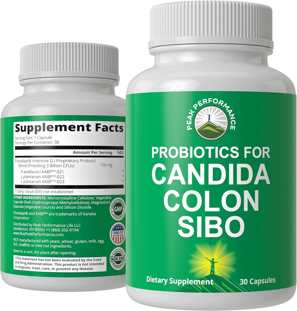 Probiootikumid Candida, Colon Cleanse, IBS ja SIBO tugi. Arst soovitas mikrobioomi lähtestada probiootiline lisand. Soolestiku tervise ja ülekasvu ravi kapslid naistele ja meestele