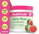 Belli Welli kiudaine lisand naistele ja meestele - Premium Daily Fiber Pulber orgaanilisest akaatsiast, millele on lisatud kollageeni, elektrolüüte ja probiootikume - Bloat, kõhukinnisus ja soolestiku tervisetoetus (Watermelon)