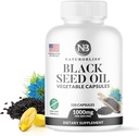 NaturoBliss Black Seed Oil - 150 Softgel Capsules Naha Tervis (Non-GMO & Vegan) Premium Külmpressitud Nigella Sativa Tootmine puhast musta köömne seemneõli - 1000 mg 2 kapsli serveerimiseks - 75 serveerimist