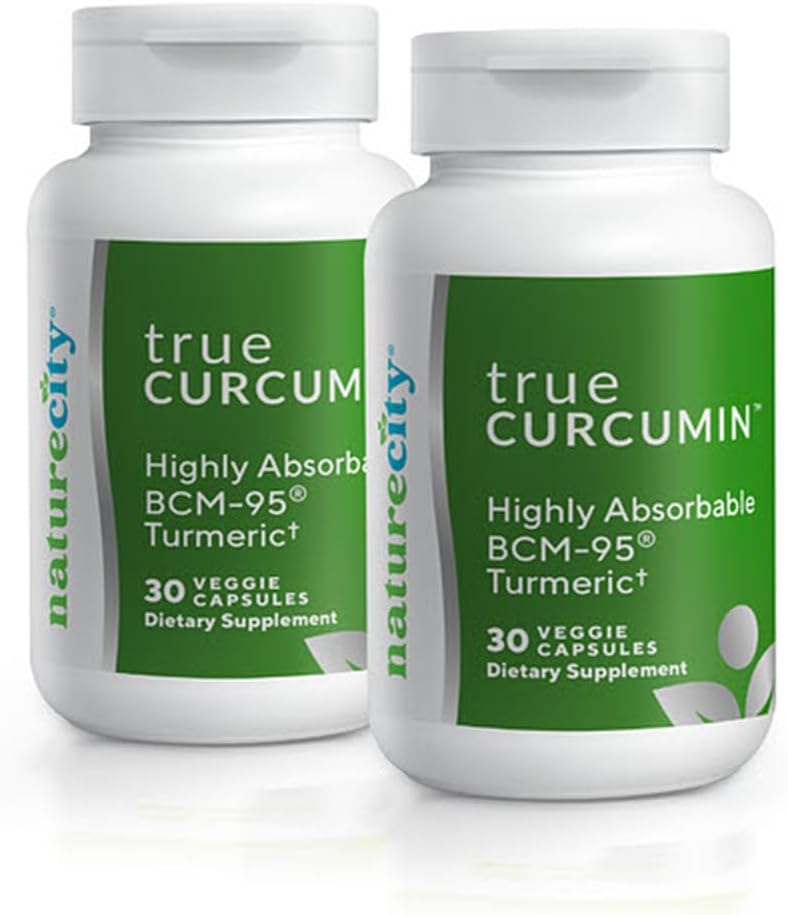 NatureCity True-Curcumin Turmeric Supplement | Non-GMO Tumeric and Curcumin 500mg Curcuma kapslid Vitamiinilisandid | Kuni 700% Imendumise suurenemine (60 päeva pakkumine) | Toetab liigeseid