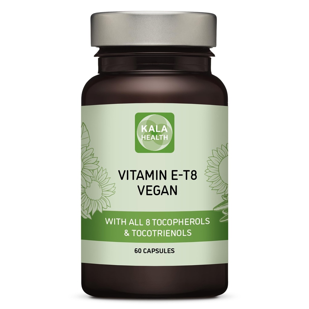 Ainulaadne Vegani valem kõigi 8 tokoferooli ja tokotrienooliga E-vitamiin - ei sisalda PAH-e, raskemetalle, saasteaineid ega säilitusaineid - sertifitseeritud jätkusuutlik - juuksed, armid ja nahk (60)
