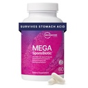 Microbiome Labs MegaSporeBiotic probiootikumid naistele ja meestele - Spore-Based probiootikum soolestiku tervise ja seedetrakti toetuseks - riiulil stabiilne, reisi-sõbralik, meeste ja naiste probiootikumid (60 kapslit)