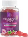 Menopausi täiendused naistele - täielik looduslik kerge kuuma vilgub ja öine higi toetus, mitmekordne menopausi leevendav kummi, tasakaalu ja energia toetamine, gluteenivaba ja mitte-GMO - 60 kummikut
