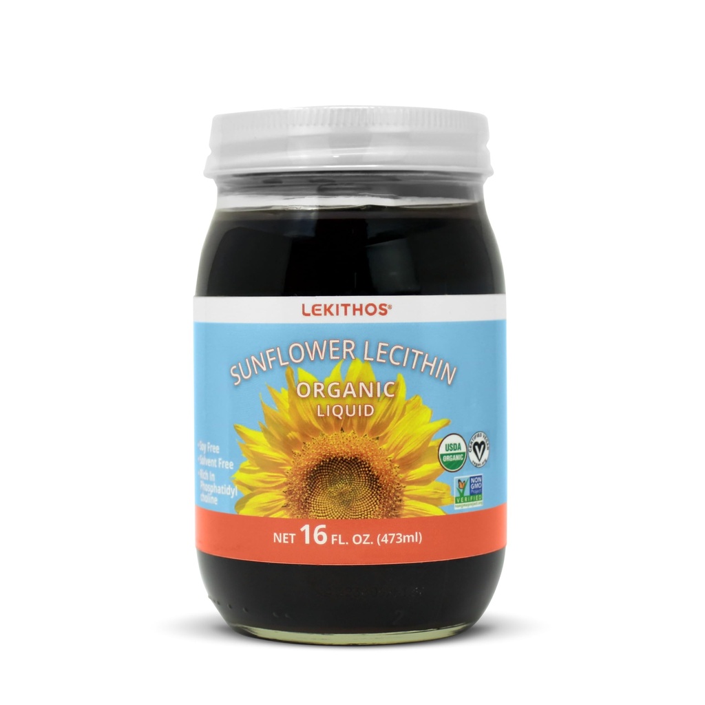 Orgaaniline päevalilleletsitiini vedelik - 16 fl oz - sertifitseeritud USDA orgaaniline - külmpressitud (lahustivaba) - mitte-GMO projekt kontrollitud