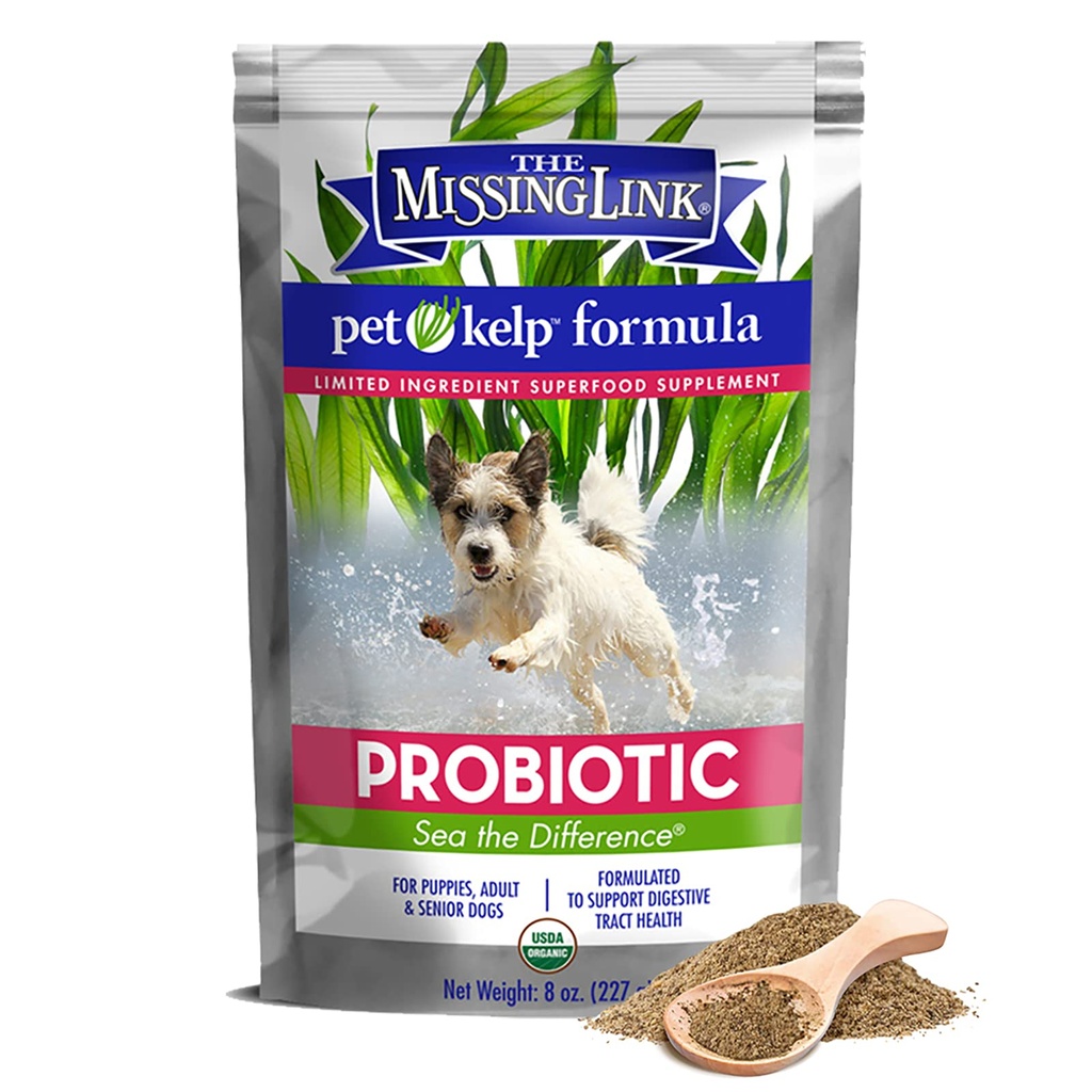Puuduv link Pet Kelp Canine Probiootikum 8oz Superfood Powdered Supplement, Organic & Limited Ingredient Formula for Digestive Health of Dogs